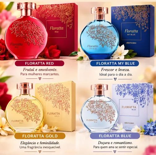 Perfumes Floratta (Preço ref á unidade)