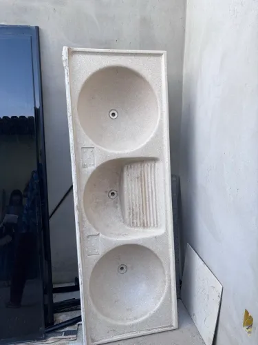 Tanque para lavanderia com 3 cubas