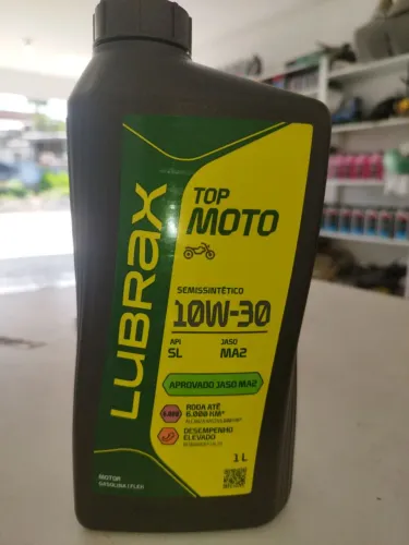 Óleo da marca lubrax original novo lançamento top alto para motos