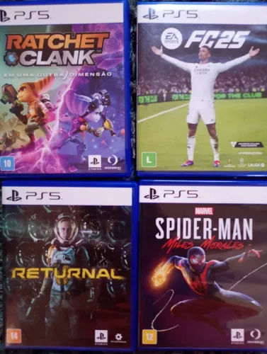 Quatro jogos ps5 promoção