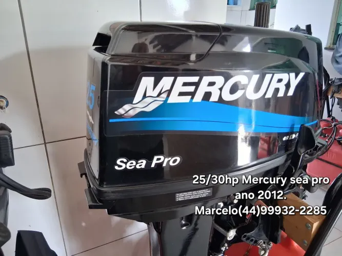 Motor de popa 25/30hp Mercury Sea Pro ano 2012 único dono por motor de menor valor ou 18x.