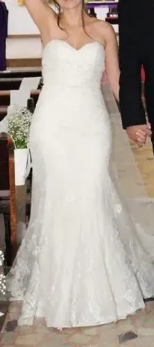 Vestido de noiva Rosa Clará semi sereia