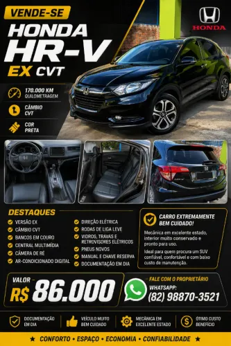 Honda HR-V EX 1.8 Flexone 16V 5P Aut. 2018