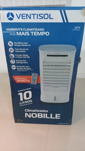 Climatizador 10 litros com controle remoto novo na caixa