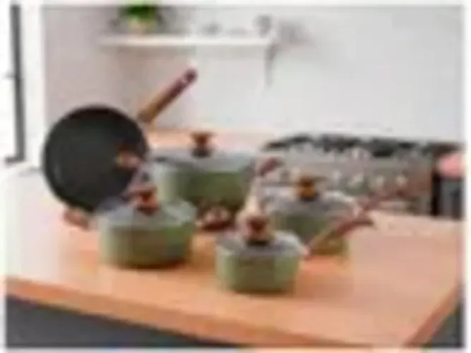 Jogo De Panelas Brinox Ceramic Life Optima Brinox Olive 5pçs - NOVO!!!