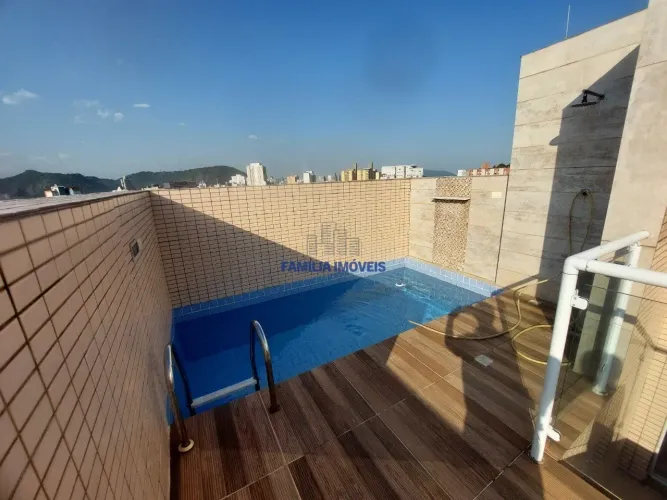 Cobertura com piscina churrasqueira 3 quartos à venda São Vicente