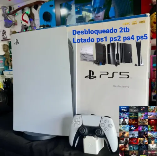 ps5 2tb 10sbloqueado pra sair logo