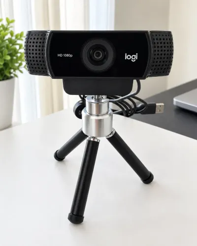 Webcam Logitech C920s Pro Full HD 1080p + Tripé