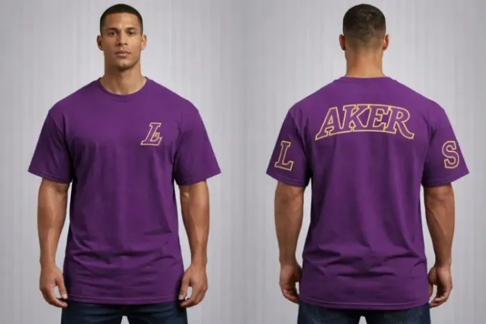 CAMISETA OVERSIZED 100% ALGODÃO MALHA SUEDINE - COR: ROXO - TAMANHO: M