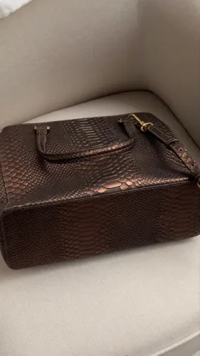 bolsa schutz original couro crocodilo