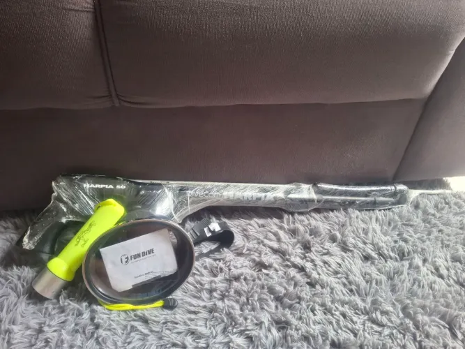 Arpão máscara e lanterna 