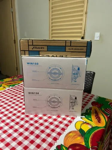 KIT, 2 Caixas de Som Wave, Win 150 e um Amplificador Frahm, Slim1600 APP