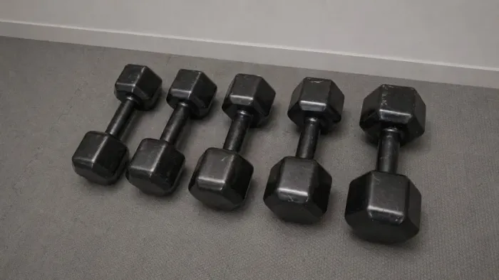 Halteres Sextavado Emborrachado 12kg, 14kg,16kg - Novo