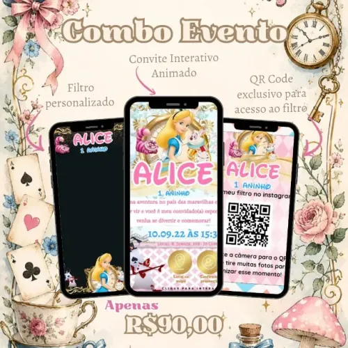 CONVITES DIGITAIS, FILTROS PARA EVENTOS E QR CODE PERSONALIZADO!