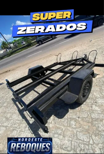 REBOQUE PARA 3 MOTOS JÁ EMPLACADO