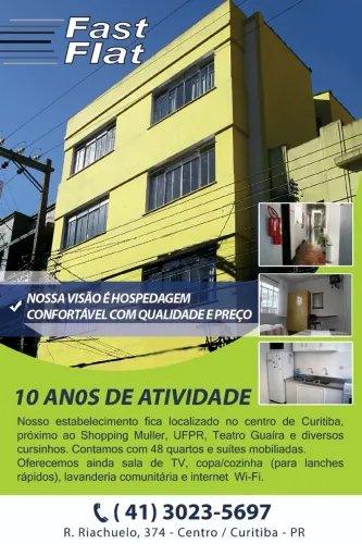QUARTOS E SUITES. CENTRO UFPR SHOPPING MUELLER CENTRO CIVICO SÃO FRANCISCO.
