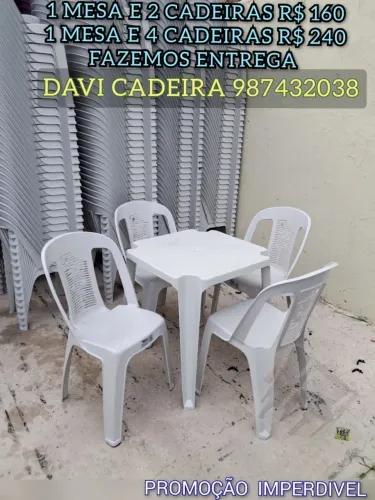 CONJUNTO DE MESA MAIS CADEIRA DN TZ O PREÇO BAIXOU