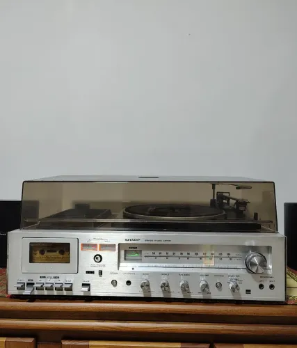 System 3 em 1 Sharp SG-220 Vintage - Totalmente Restaurado e Revisado - Impecável!