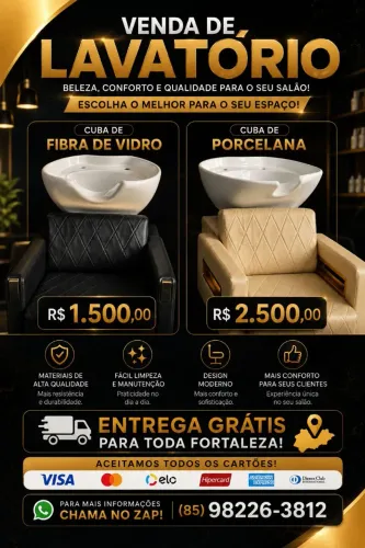 ? LAVATÓRIOS E CADEIRAS PREMIUM PARA ELEVAR O PADRÃO DO SEU SALÃO