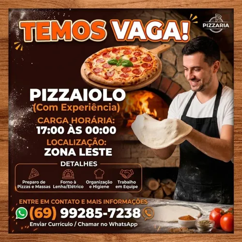 Vaga para Pizzaiolo