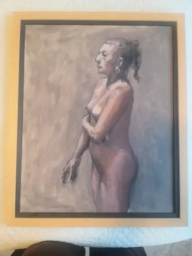 óleo sobre tela! Modelo vivo!!