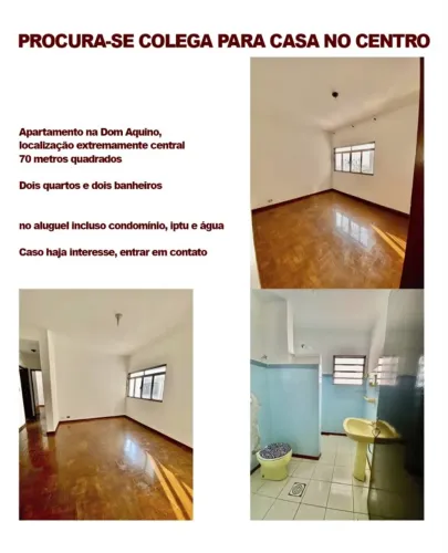 ? APARTAMENTO NO CENTRO - PROCURA-SE COLEGA PARA DIVIDIR