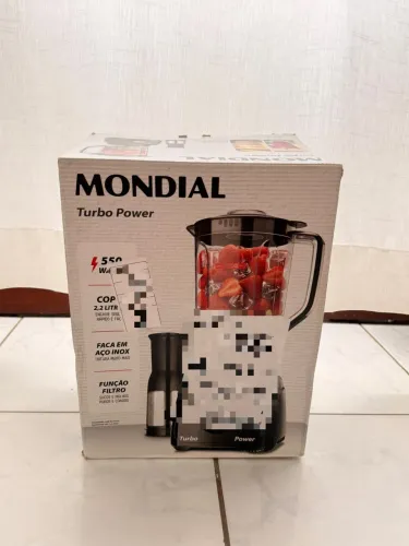 Liquidificador Mondial Turbo Power 550W - Novo, Nunca Usado