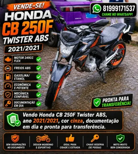 Honda Cb250f Twister 2021