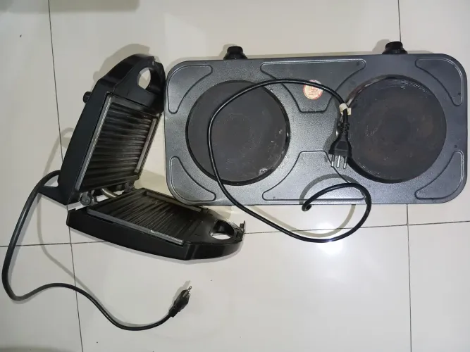 Compre um fogão elétrico de 2 bocas e leve de brinde uma torradeira.