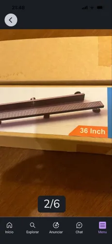 Ralo linear em aço preto fosco 92cm X 7cm