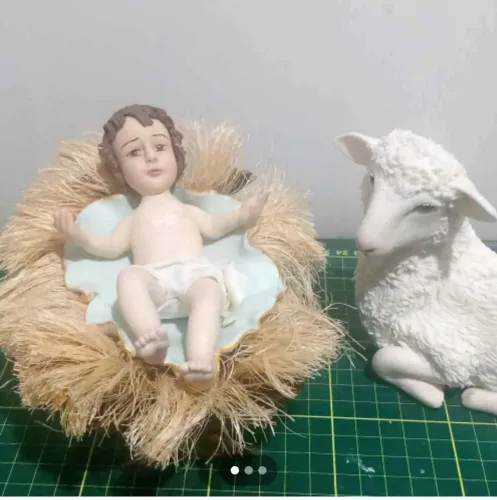 Menino Jesus e ovelha