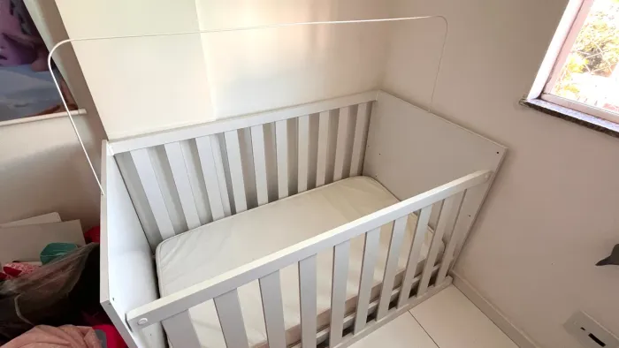 Berço Americano 3 em 1 Bianco com Colchão Grão de gente