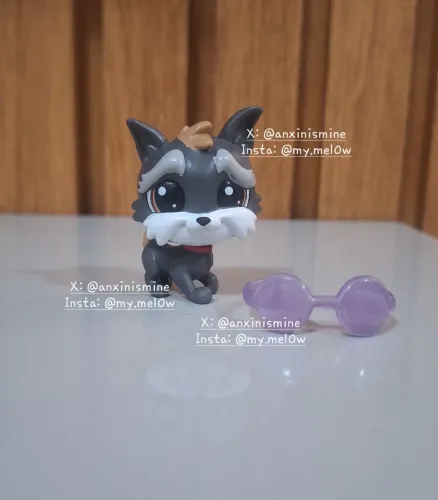 Littlest Pet Shop Original Cachorro Jedson Whitebeard #180 brinquedo colecionável