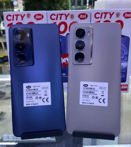 Cel Itel City 100 256Gb 08 GB RAM Novo Azul Cinza