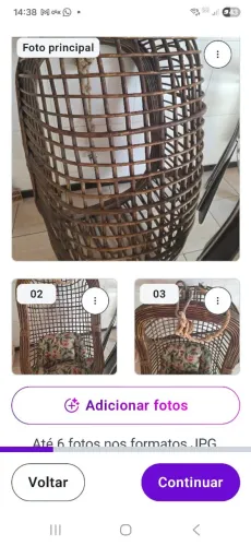 Vendo balanço bangalo bambu 800,00