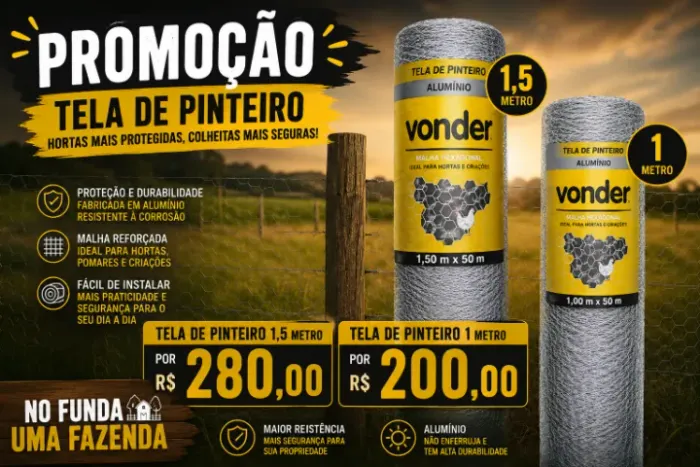Promoção Tela de Pinteiro Fio 24