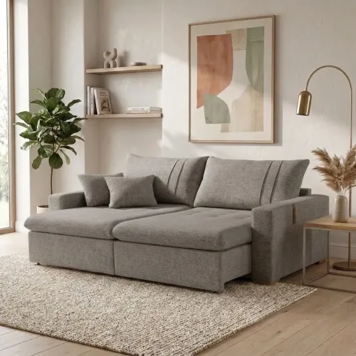 *Sofá Cama Retrátil Moscou 2,30 cm Pronta Entrega.