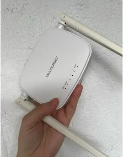 Roteador Wireless 300Mbps 2 Antenas 4 Portas Multilaser RE160 - com a FONTE