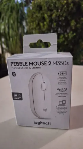 Mouse LoLogitech Pebble 2 M350s (Novo/Lacrado) - Bluetooth, Silencioso e Multidispositivos