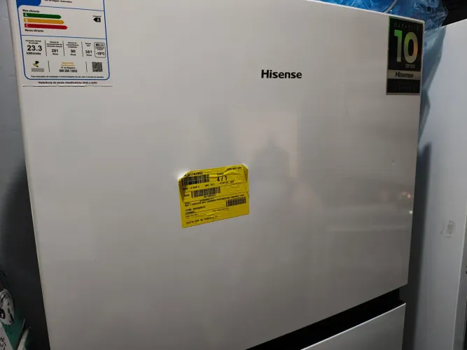 Geladeira Hisense Frost Free Inverter 381L Branca (127V) - NOVA/ Funcionando 100%