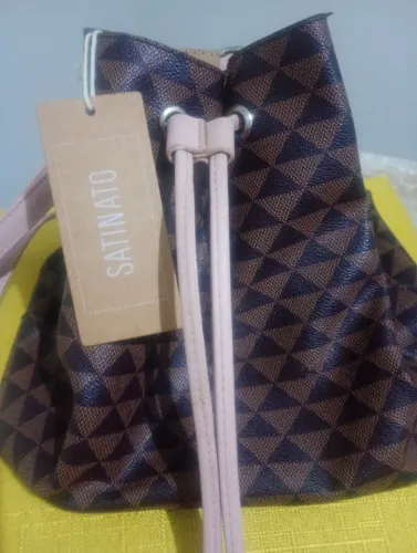 Bolsa da Satinato estilosa Feminina Saco