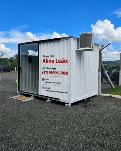 Container Escritório Novo Galvanizado Jaraguá do Sul SC - Chave Tetra Piso