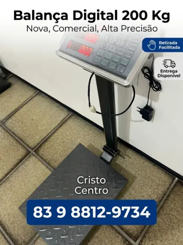 Balança Digital 200kg Nova Comercial Alta Precisão - Pronta Entrega