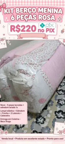 Kit berço feminina preço a negociar faço até mais em conta