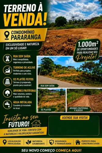 Terreno Condomínio Pararanga em Atibaia