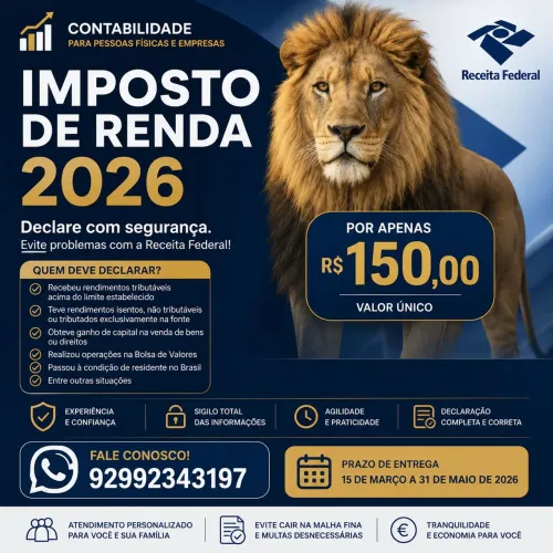Imposto de renda 2026