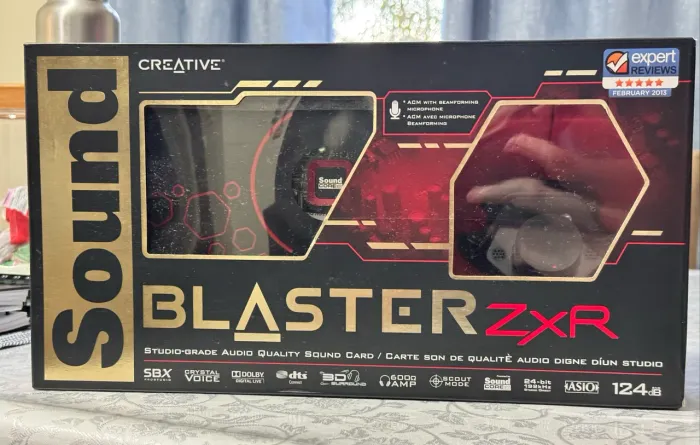 Placa de Som Creative Sound Blaster ZxR - Completo (Ótimo estado) - Raridade