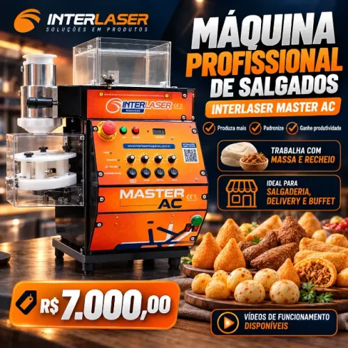 Máquina de Salgados Interlaser Master AC - Produção Profissional