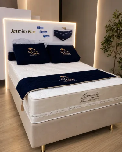 Cama box casal jasmim plus