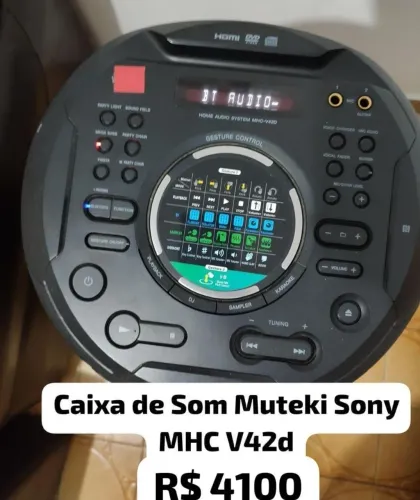 Sistema de áudio de alta potência SONY V42D com tecnologia BLUETOOTH